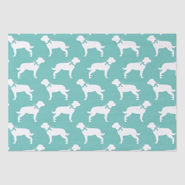 Rottweiler Dog Puppy Rottie Tissue Paper (Front)