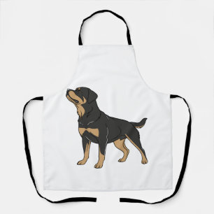 Rottweiler Dog, Rottweiler Dog Standing Apron