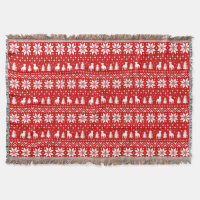 Rottweiler Dog Silhouettes Cute Christmas Pattern