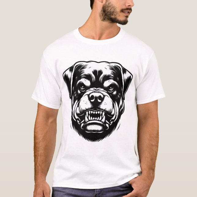 Rottweiler Dog  T-Shirt (Front)