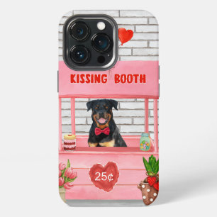 Rottweiler Dog Valentine's Day Kissing Booth iPhone 13 Pro Case