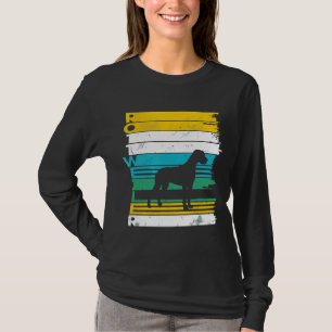 Rottweiler Dog Vintage Retro Silhouette Distressed T-Shirt