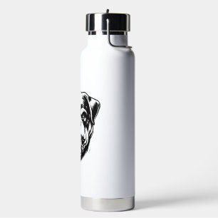 Rottweiler Dog Water Bottle