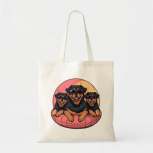 Rottweiler Dogs Summer Pool Floaties Tote Bag