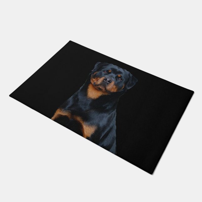 Rottweiler  doormat (Angled)