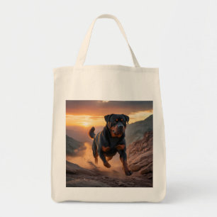 Rottweiler Elegant Grocery Tote Bag