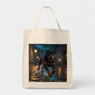 Rottweiler Elegant Grocery Tote Bag