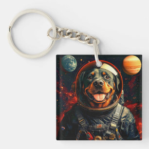 Rottweiler Explores Key Ring