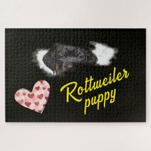 Rottweiler Eyes Solid Colour 1000 piece Jigsaw Puz Puzzle