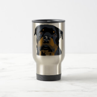 Rottweiler Eyes Travel Mug