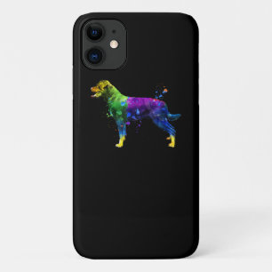 Rottweiler Face Watercolor Painting Rottweiler iPhone 11 Case
