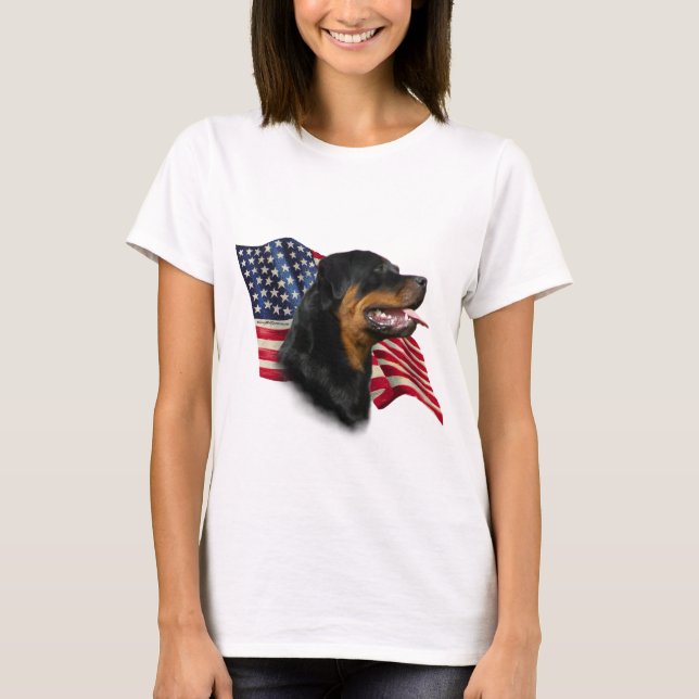 Rottweiler Flag T-Shirt (Front)