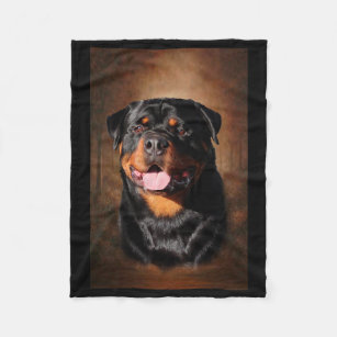 rottweiler throw blanket