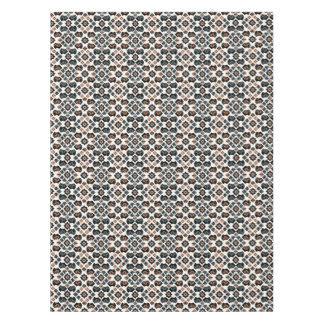 Rottweiler Floral Geometric Pattern Tablecloth