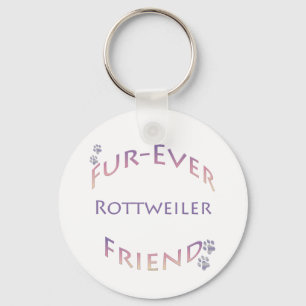 Rottweiler Furever Friend Key Ring