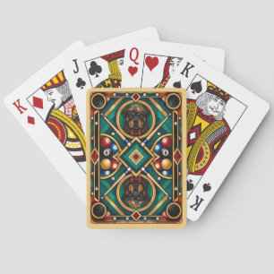 Rottweiler, Geometric Mosaic Playing Cards