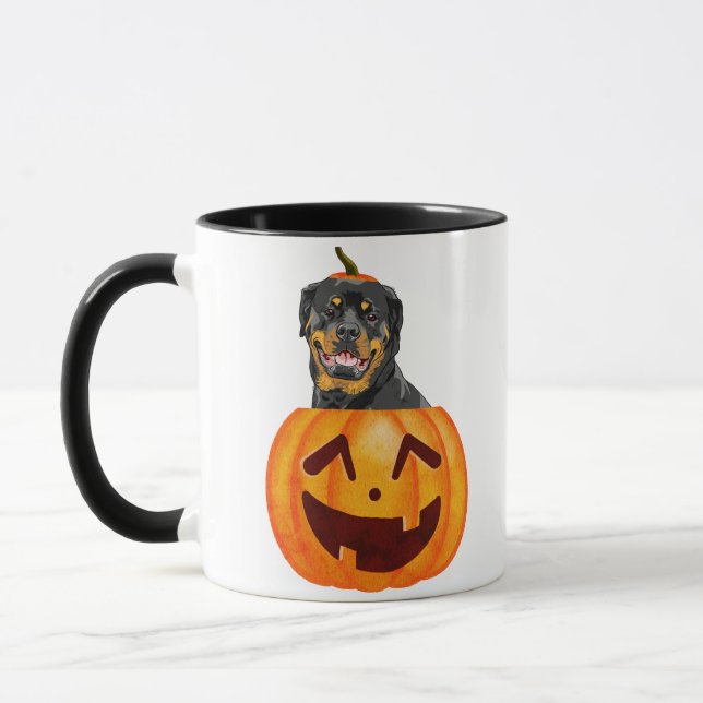 Rottweiler Halloween    Coffee Mug (Left)