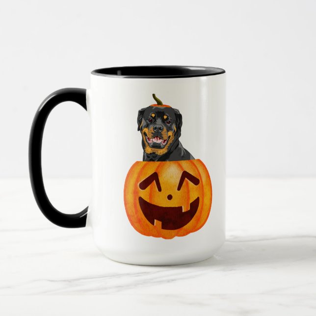 Rottweiler Halloween    Coffee Mug (Left)