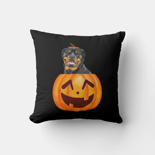 Rottweiler Halloween   Cushion (Front)