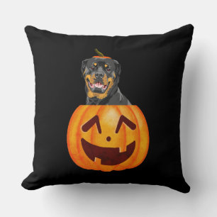 Rottweiler Halloween Cushion