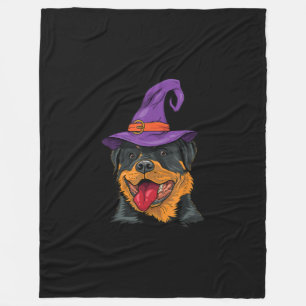 rottweiler halloween dog rottie funny gift fleece blanket