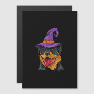 rottweiler halloween dog rottie funny gift magnetic invitation