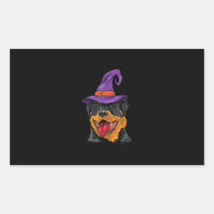 rottweiler halloween dog rottie funny gift rectangular sticker