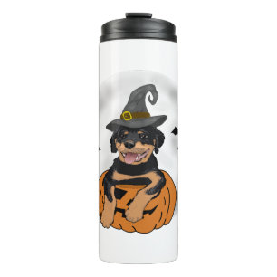 ROTTWEILER HALLOWEEN GIFTS THERMAL TUMBLER