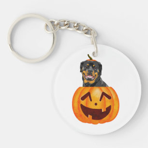 Rottweiler Halloween Key Ring