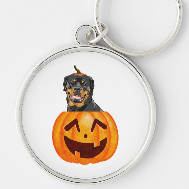 Rottweiler Halloween    Key Ring (Front)