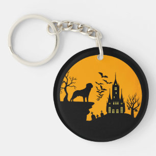 Rottweiler Halloween   Key Ring
