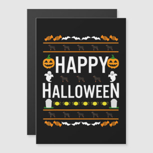 Rottweiler Halloween Lazy Ugly Costume Dog T-Shirt Magnetic Invitation