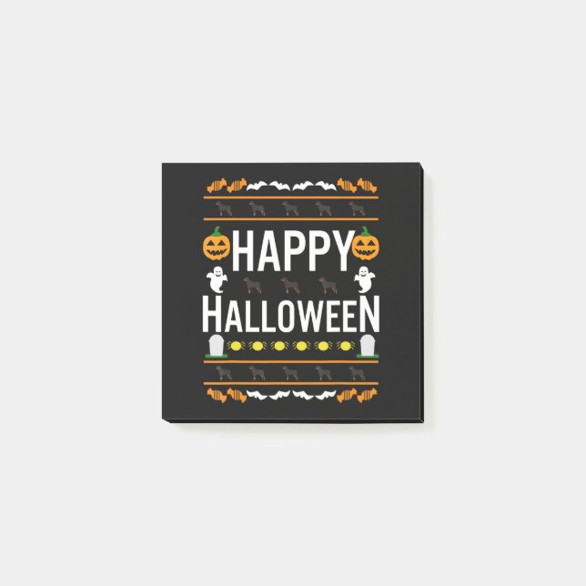 Rottweiler Halloween Lazy Ugly Costume Dog T-Shirt Post-it Notes (Front)