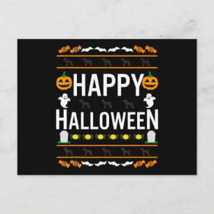 Rottweiler Halloween Lazy Ugly Costume Dog T-Shirt Postcard