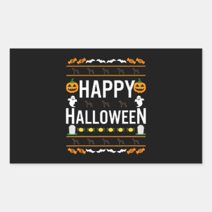Rottweiler Halloween Lazy Ugly Costume Dog T-Shirt Rectangular Sticker