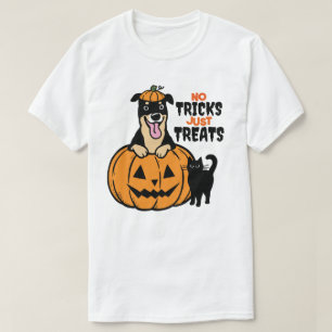 Rottweiler Halloween No Tricks Just Treats T-Shirt