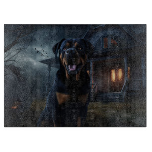 Rottweiler Halloween Scary  Cutting Board