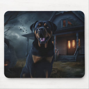Rottweiler Halloween Scary  Mouse Mat