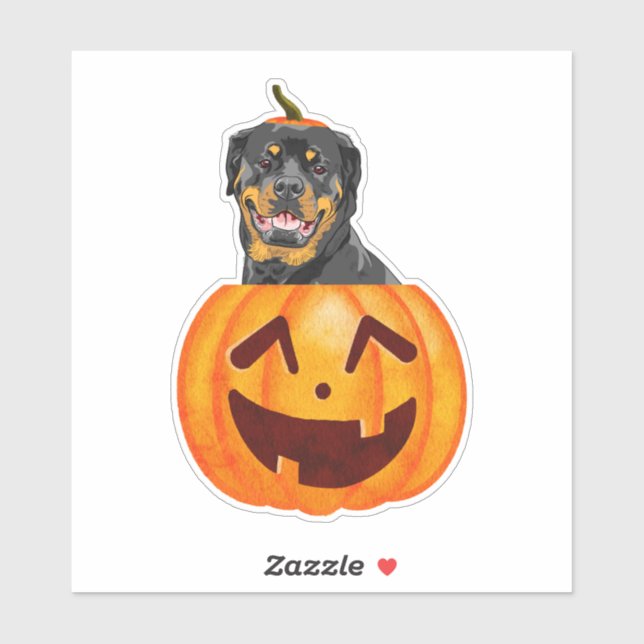 Rottweiler Halloween Sticker (Sheet)