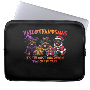 Rottweiler Halloween Thanksgiving Christmas Classi Laptop Sleeve