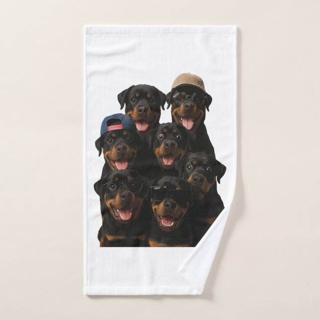 Rottweiler Hand Towel (Hand Towel)