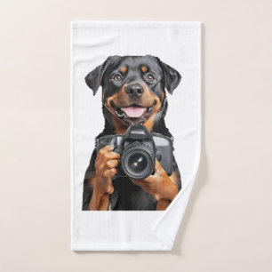 Rottweiler hand towel