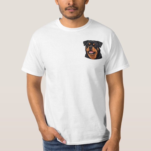 Rottweiler Head Portrait T-Shirt (Front)