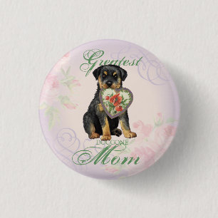 Rottweiler Heart Mum 3 Cm Round Badge