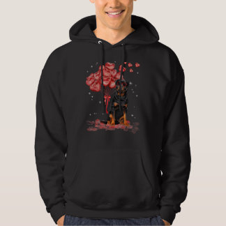 Rottweiler Heart Valentines Day Dog Dad Mum 12 Hoodie