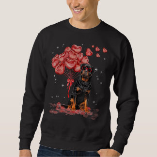 Rottweiler Heart Valentines Day Dog Dad Mum 12 Sweatshirt