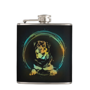 Rottweiler Hip Flask
