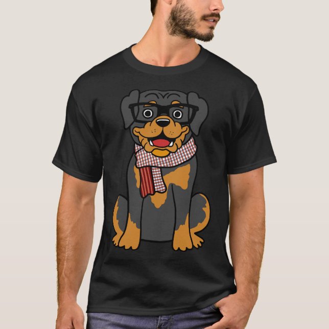 Rottweiler Hipster T-Shirt (Front)