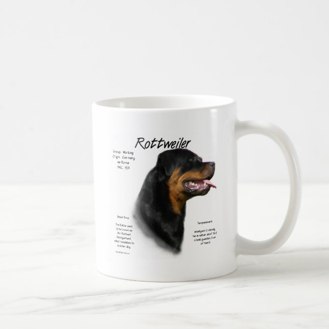 Rottweiler History Design Coffee Mug (Right)