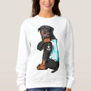 Rottweiler I Love Mum Tattoo Sweatshirt